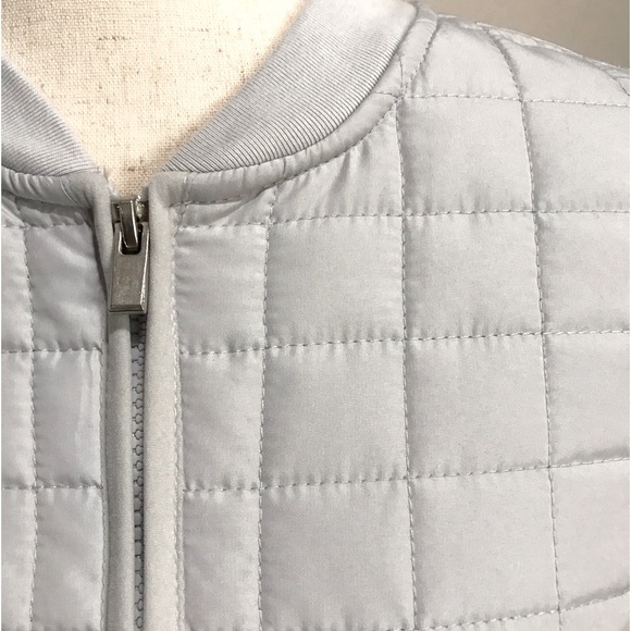 Athletic Works light gray quilted hip length jacket. Size S (4-6) - Picture 3 of 9